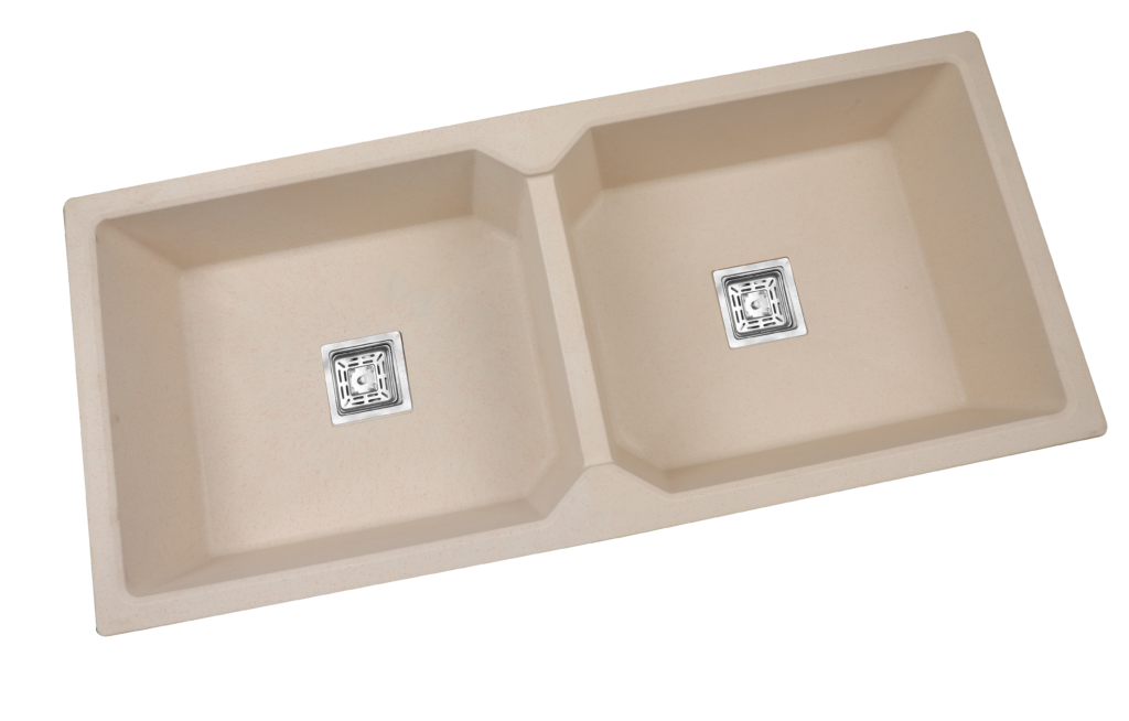 Quartz Granite Kitchen Sink Double Bowl 45X20   IMG 9427 1024x654 